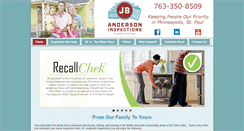 Desktop Screenshot of jbandersoninspections.com